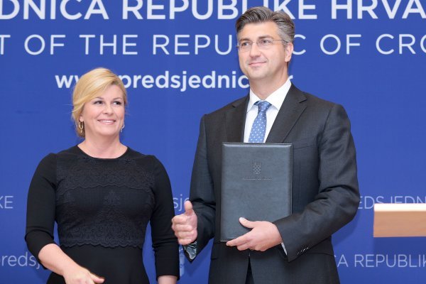 Kolinda Grabar Kitarović dala je Plenkoviću mandat za sastavljanje Vlade / Arhivska fotografija