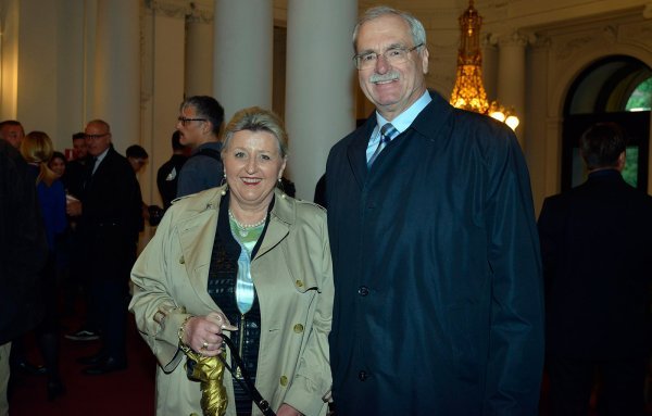 Andrija Hebrang sa suprugom