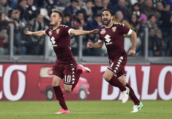 Igrači Torina slave pogodak