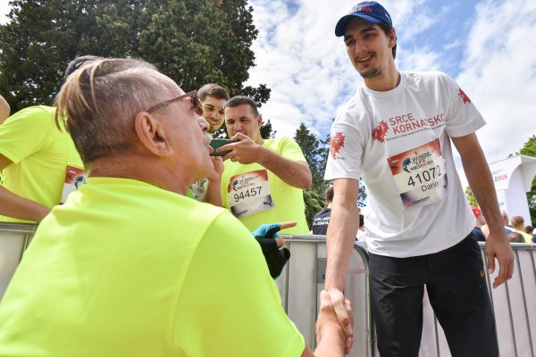 Dario Šarić snimljen na utrci Wings for Life u Zadru