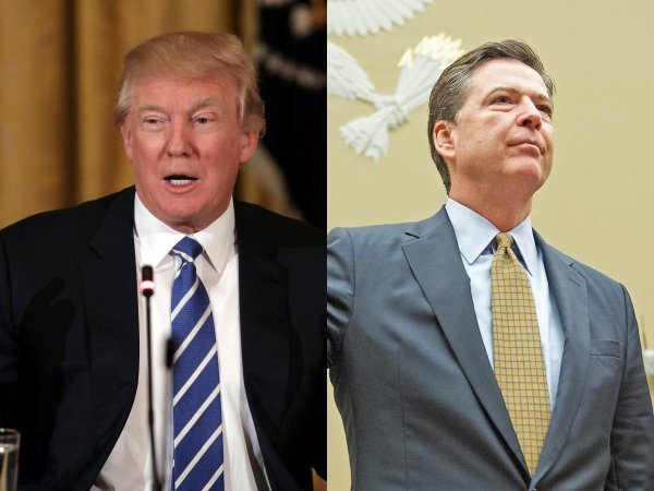 Donald Trump i James Comey