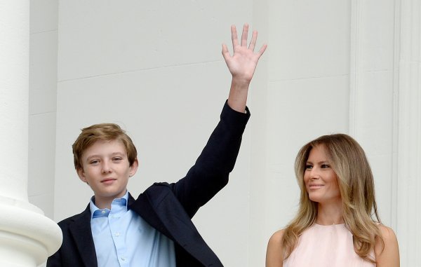 Barron i Melania Trump