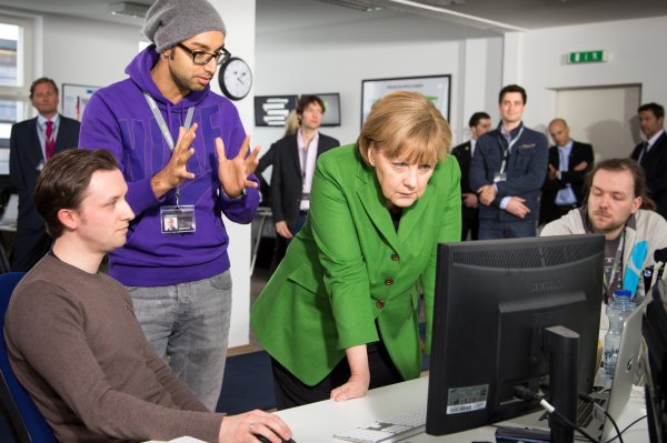 Angela Merkel i Ijad Madisch