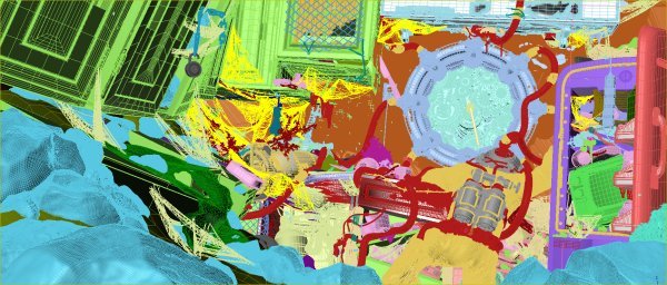 Scena u Wireframe prikazu