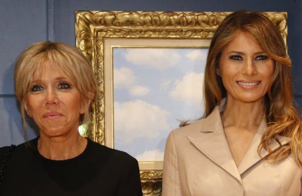 Melania Trump i Brigitte Trogneux