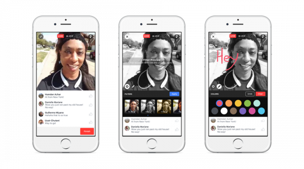 Facebook Live nudi niz zanimljivih efekata