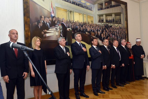 Uglednici na svečanosti povodom Dana Hrvatskog sabora
