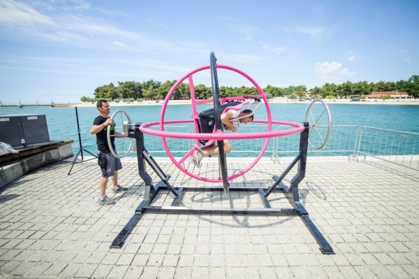 Za sve posjetitelje Sea Star festivala u HT & Samsung zoni bio je osiguran vrhunski adrenalinski doživljaj zahvaljujući spaceballu, koji simulira bestežinsko stanje