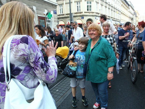 Anka Mrak Taritaš na prosvjedu