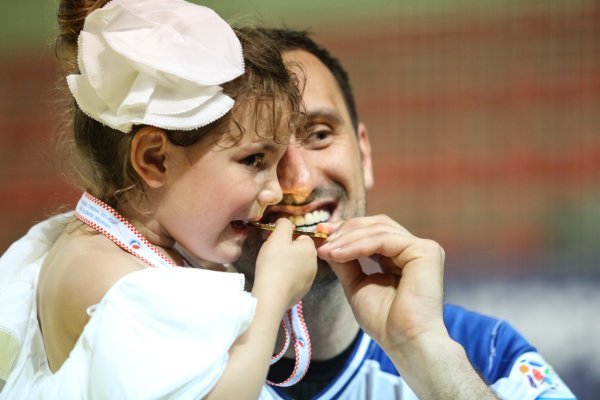 Igor Vori osvojeno rukometno Prvenstvo Hrvatske proslavio u društvu kćerkice Nike