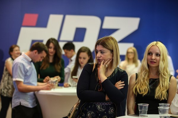 Čekanje izbornih rezultata u stožeru HDZ-a