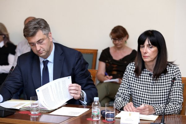 Andrej Plenković i Blaženka Divjak na saborskom Odboru za obrazovanje