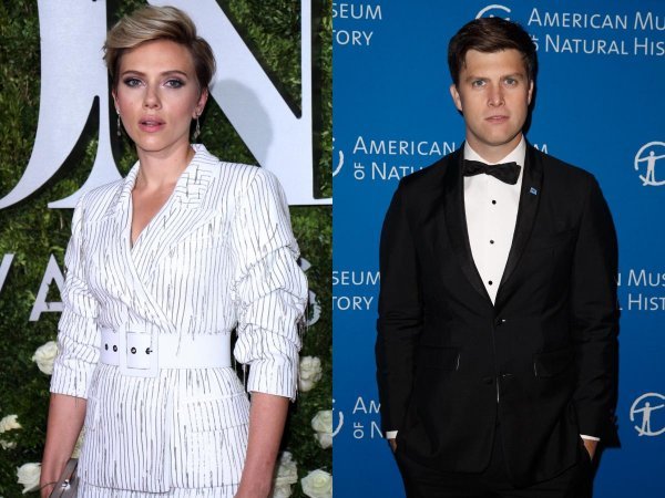 Scarlett Johansson i Colin Jost