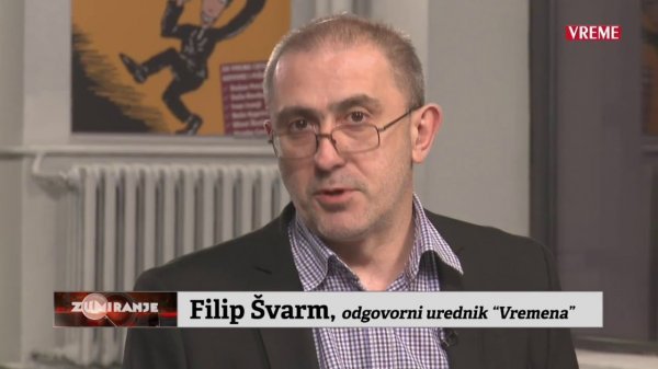Filip Švarm urednik je beogradskog Vremena
