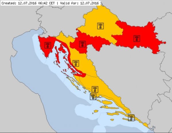 Meteoalarm meteoalarm.hr