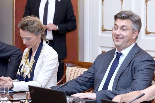 Marija Pejčinović Burić i Andrej Plenković