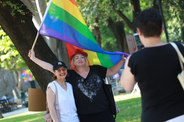 Detalj sa Split Prida koji se održao pod sloganom Naša šarena štorija