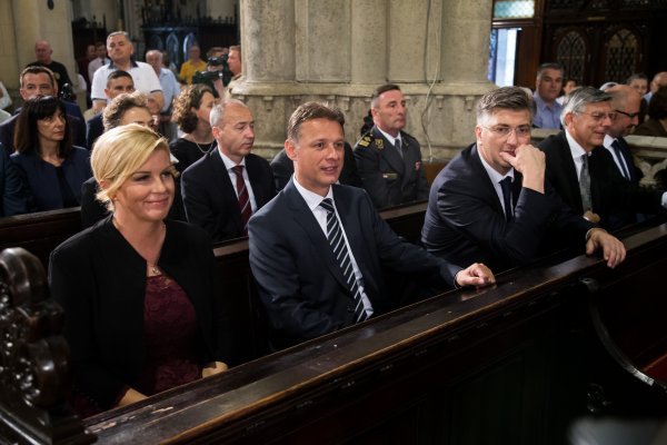 Kolinda Grabar Kitarović, Gordan Jandroković i Andrej Plenković