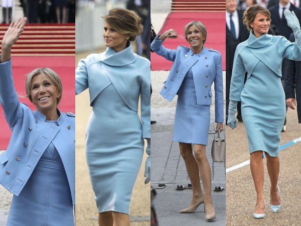 Brigitte Macron i Melania Trump