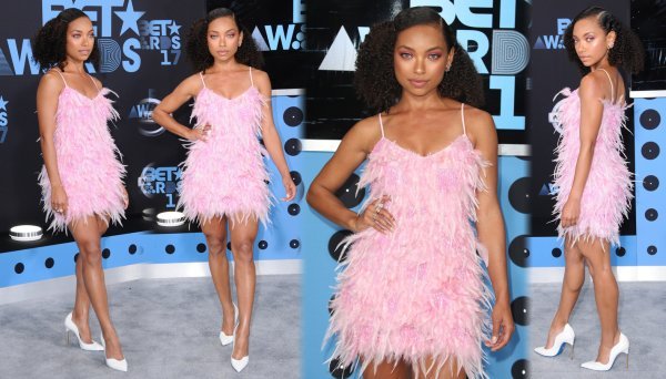 Logan Browning u haljini Aleksandre Dojčinović