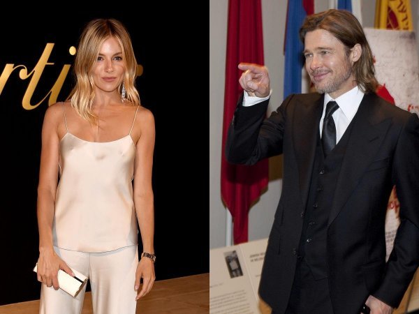 Sienna Miller i Brad Pitt