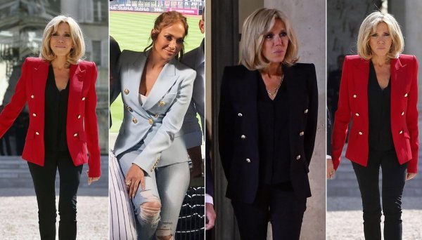 Brigitte Macron i Jennifer Lopez