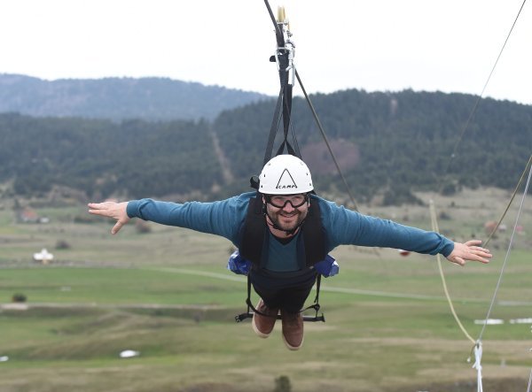 Na zip line dostižu se brzine veće od 100 km na sat