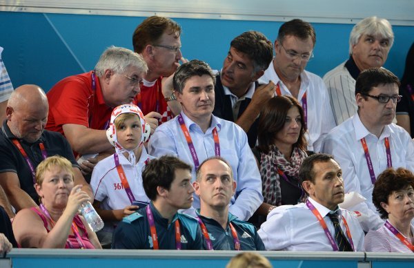 Zoran Milanović s obitelji na finalu Olimpijskih igara u Londonu 2012.