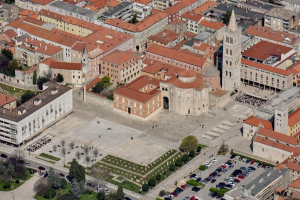 Zadar iz zraka snimljen van sezone