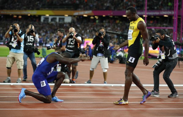 Finale na 100m u Londonu, Gatlin slavi, Bolt tek treći (9)