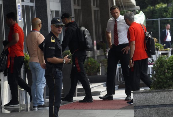 Dolazak igrača Reala i Manchestera u Skoplje