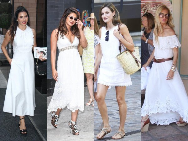Slavne dame u bijelim haljinama