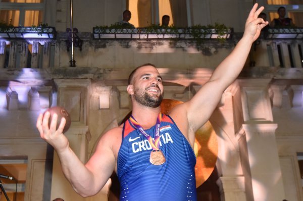 Brončani sa SP-a Stipe Žunić dočekan je u rodnom Zadru