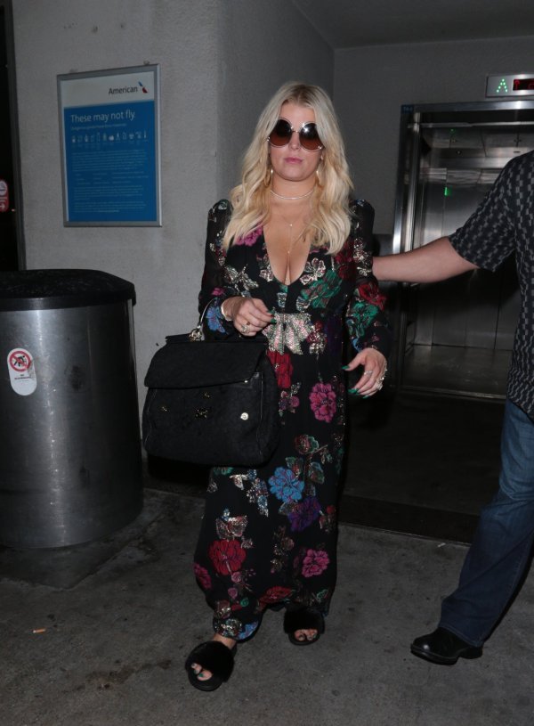 Jessica Simpson u cvjetnoj Gucci haljini