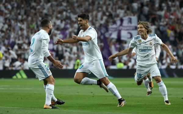 Real Madrid - Barcelona (uzvratna utakmica Superkupa) - i Carvajal je došao čestitati Asensiju