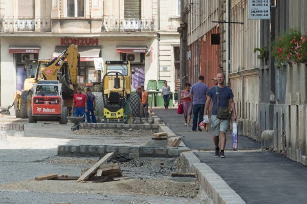 Radovi u Primorskoj ulici u Zagrebu