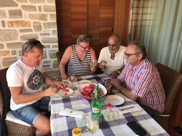 Božidar Kalmeta, Vladimir Šeks, Petar Šale i Branimir Glavaš ovoga ljeta u Petrčanima kod Zadra