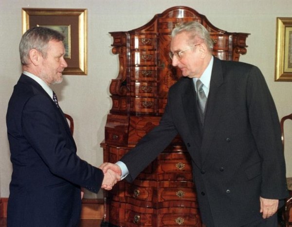 Ivica Račan i Franjo Tuđman