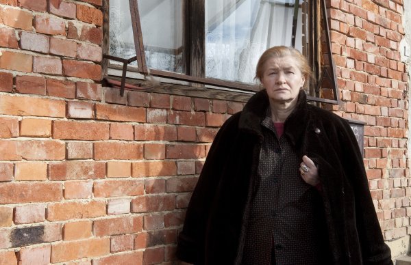 Nada Đurevska na snimanju filma 'Imena višnje' Branka Schmidta 2014.