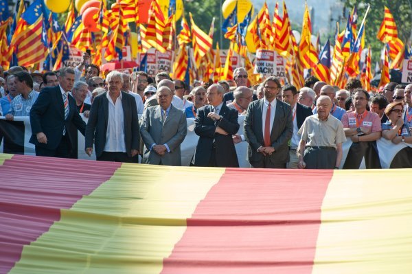 Katalonci na ulicama Barcelone