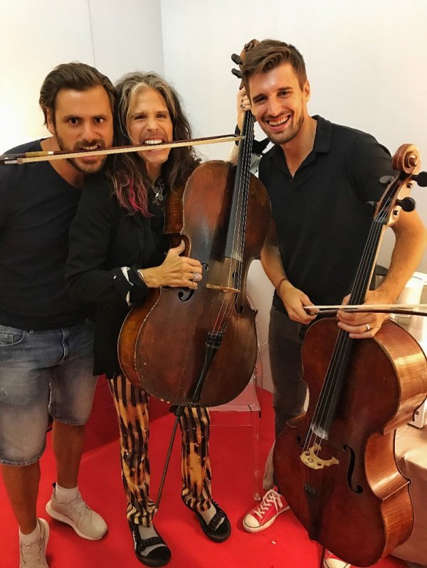 Luka Šulić i Stjepan Hauser u Rimu sa Stevenom Tylerom