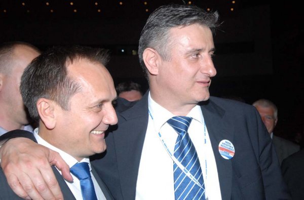 Karamarko i Drago Prgomet nakon pobjede na unutarstranačkim izborima 2012. godine Dražen Breitenfeld/tportal.hr