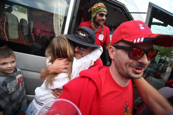 Doček članova ekspedicije Vlaji na Himalaji