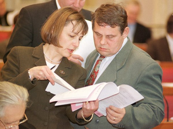 Mato Arlović i Vesna Pusić