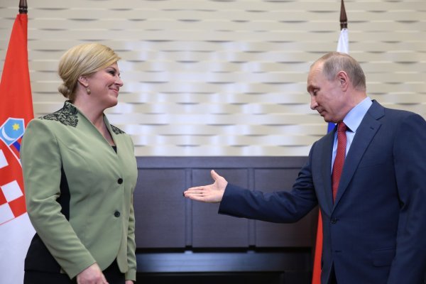 Kolinda Grabar Kitarović i Vladimir Putin