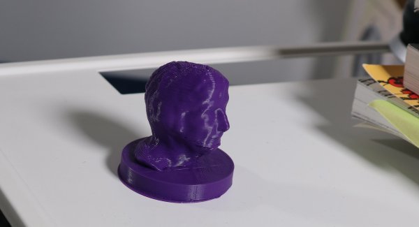 Ovako izgleda glava isprintana temeljem 3D skeniranja aplikacijom 3D Creatror