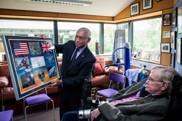 Charles Bolden Stephen Hawking