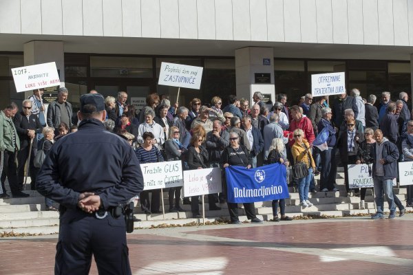 Prosvjed radnika Dalmacijavina