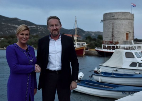 Kolinda Grabar Kitarović i Bakir Izetbegović kratko su se sreli krajem listopada prošle godine u Stonu