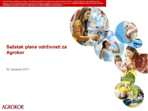 Agrokor Plan održivosti